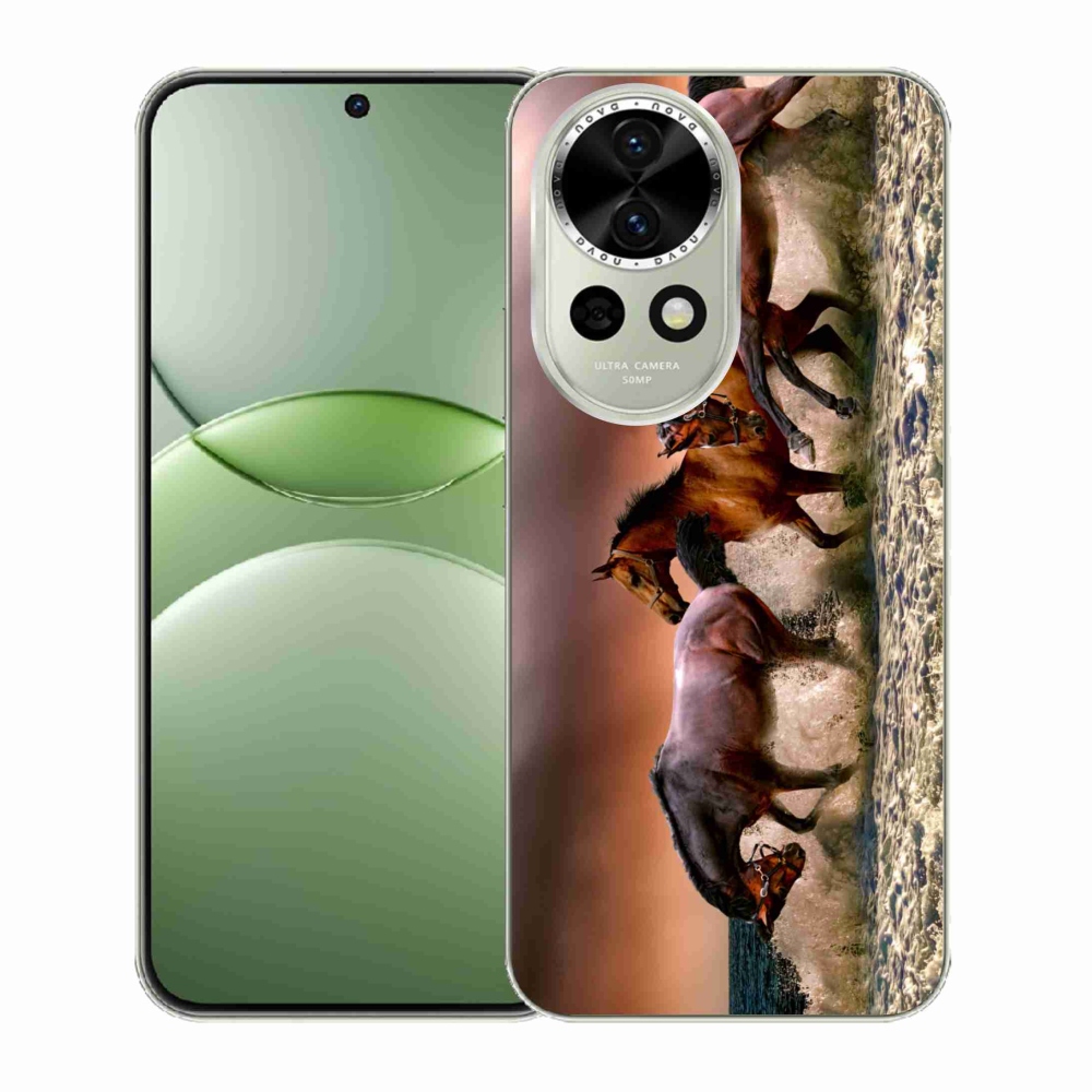 Gelový kryt mmCase na Huawei Nova 13 5G - koně 1