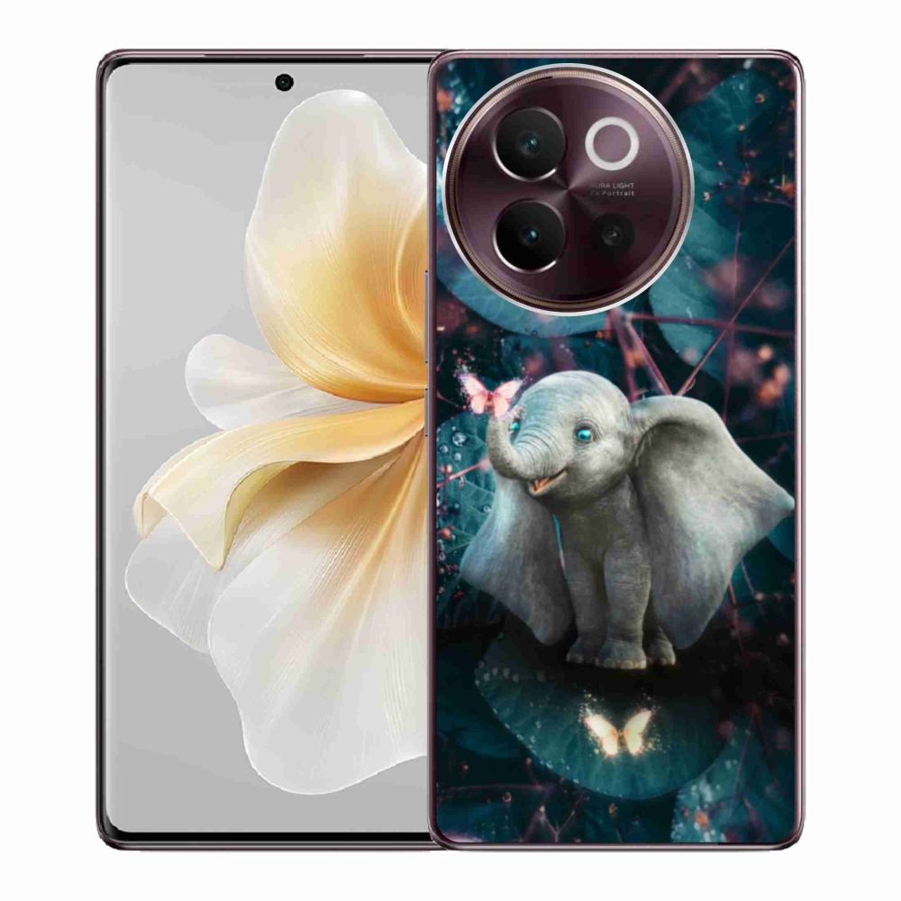 Gelový kryt mmCase na Vivo V40 Lite 5G - roztomilý slon
