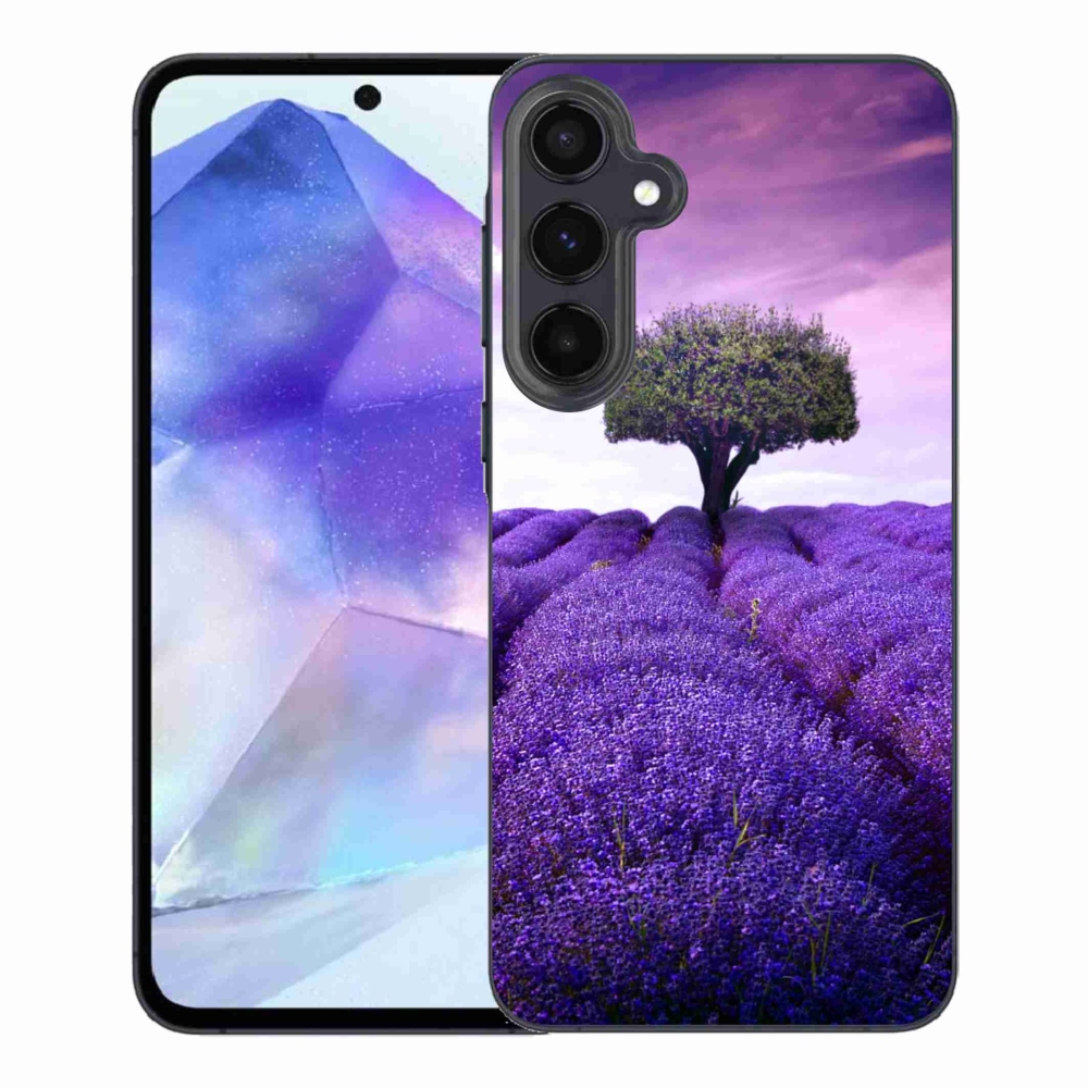 Gelový kryt mmCase na Samsung Galaxy A55 5G - levandulová louka