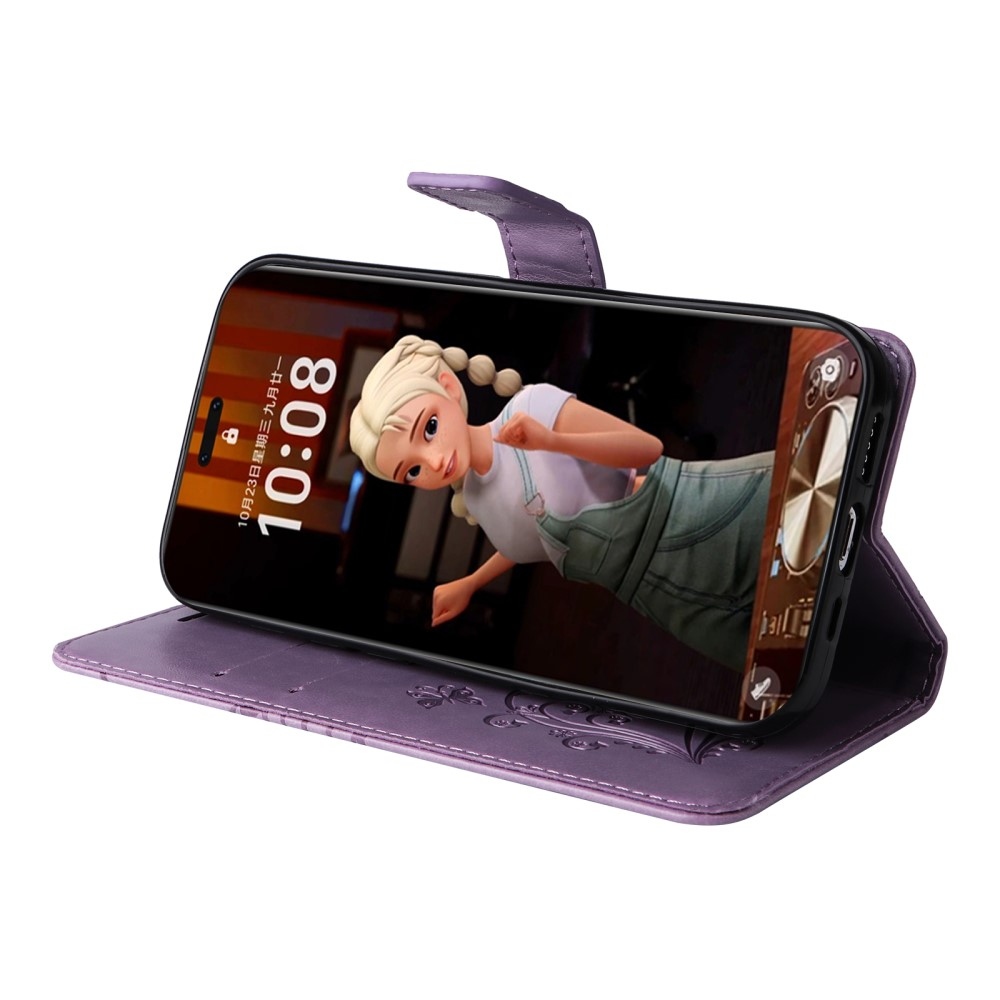 Big Butterfly knížkové pouzdro na Honor Magic 7 Pro 5G - fialové