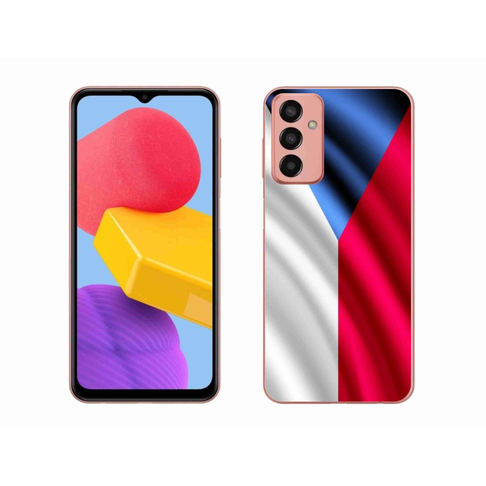 Gelový kryt mmCase na mobil Samsung Galaxy M13 - česká vlajka