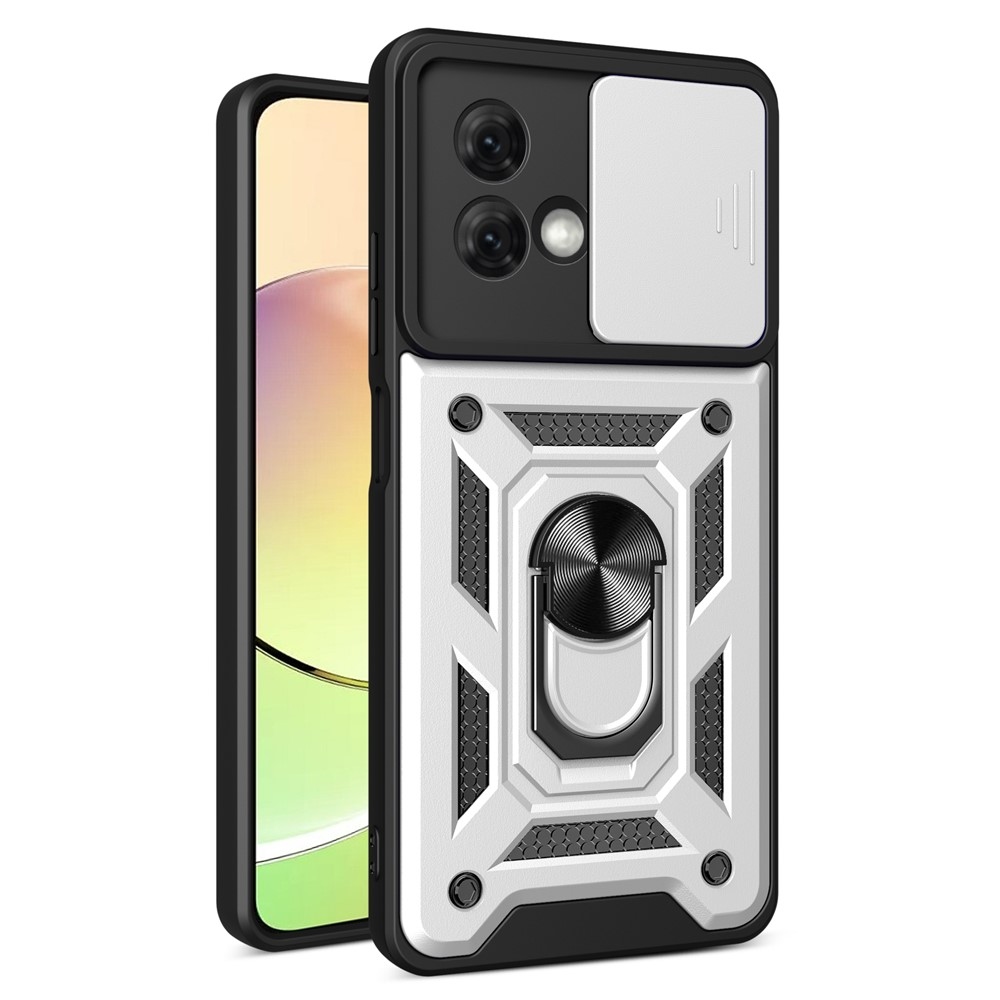 Slide odolný kryt na Motorola Moto G84 5G - stříbrný