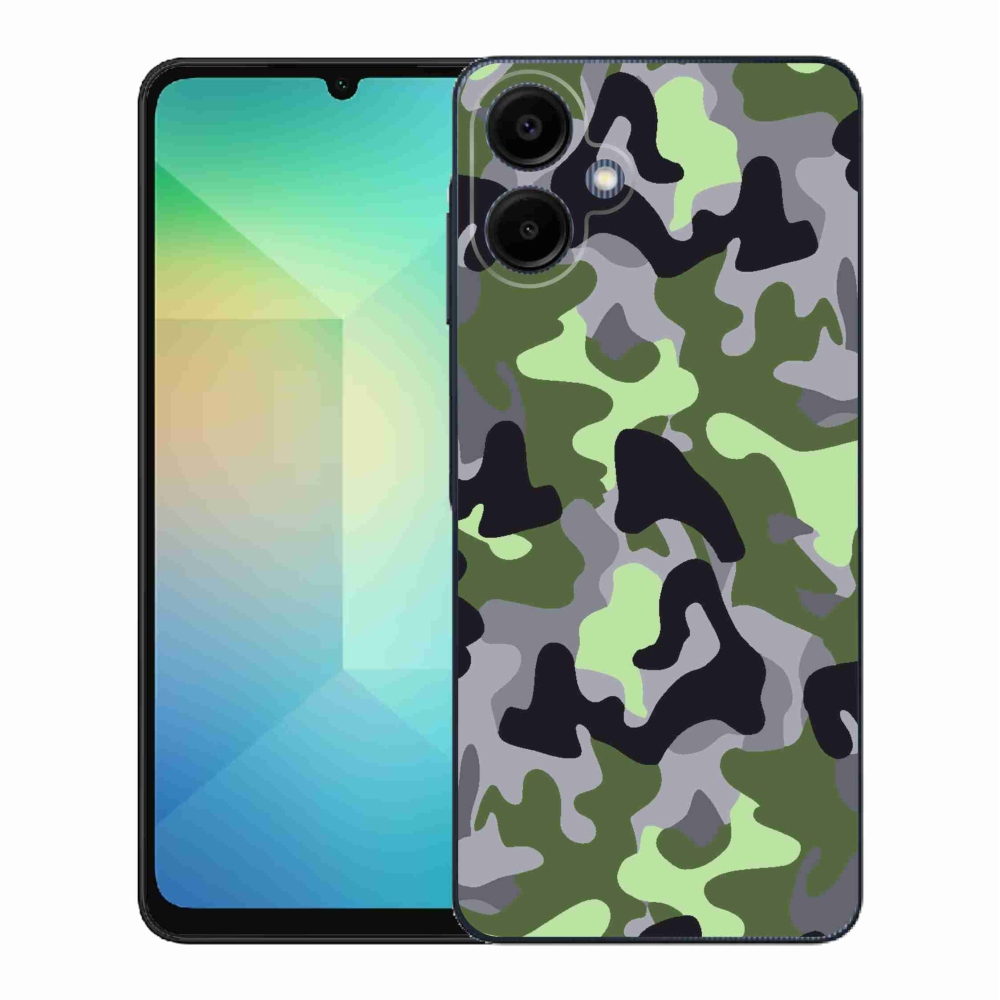Gelový kryt mmCase na Samsung Galaxy A06 4G - maskáčový vzor 7