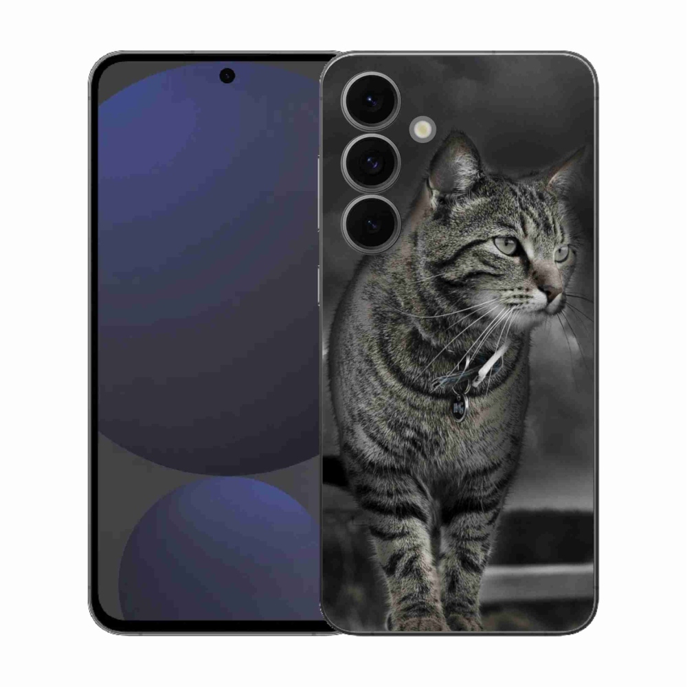 Gelový kryt mmCase na Samsung Galaxy S25 FE - kočka
