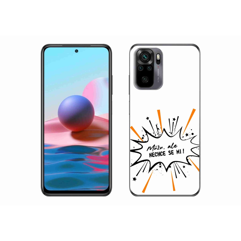 Gelový kryt mmCase na Xiaomi Redmi Note 10 4G - vtipný text 11 bílé pozadí