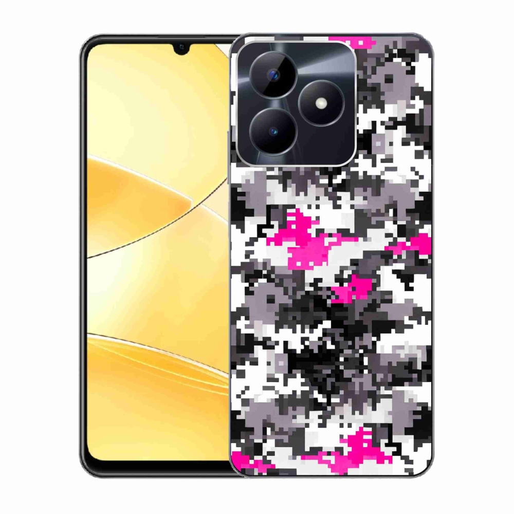 Gelový kryt mmCase na Realme C51/C53 - maskáčový vzor 4