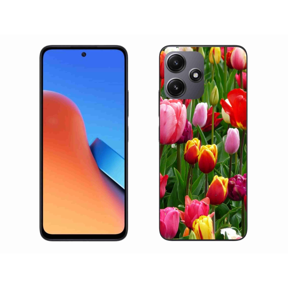 Gelový kryt mmCase na Xiaomi Redmi 12 5G - tulipány