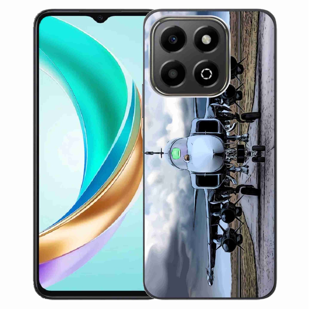 Gelový kryt mmCase na Honor X6b - vojenské letadlo