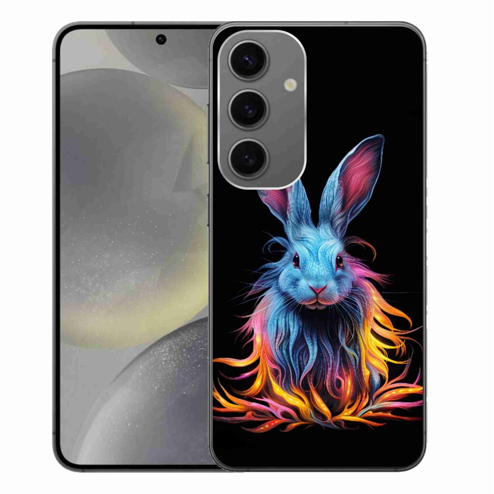 Gelový kryt mmCase na Samsung Galaxy S24+ - abstraktní zajíc