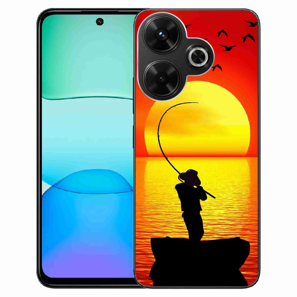 Gelový kryt mmCase na Xiaomi Redmi 13 4G/Poco M6 4G - rybaření