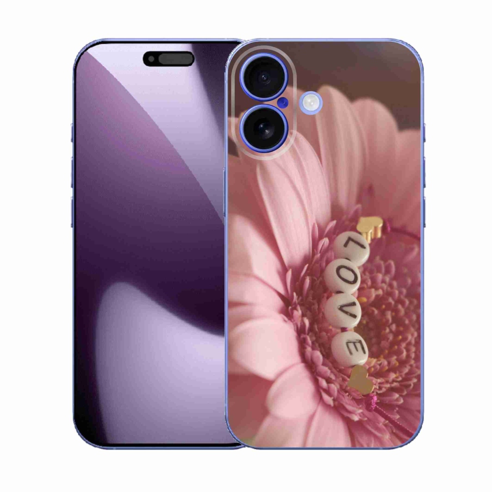 Gelový kryt mmCase na iPhone 17 - přívěsek love