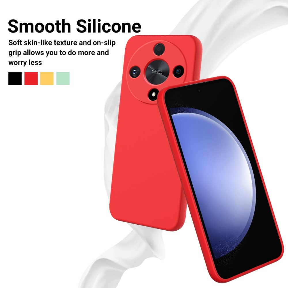 Liquid silikonový obal s poutkem na Honor Magic 6 Lite 5G - červený