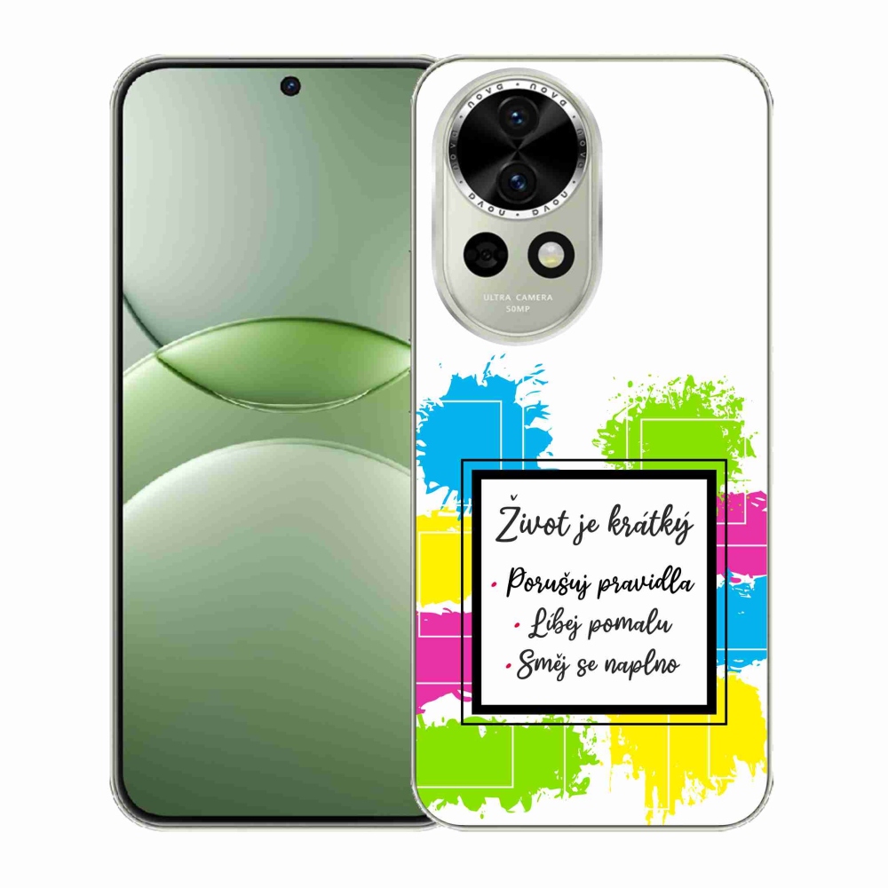 Gelový kryt mmCase na Huawei Nova 13 5G - citát 5 bílé pozadí