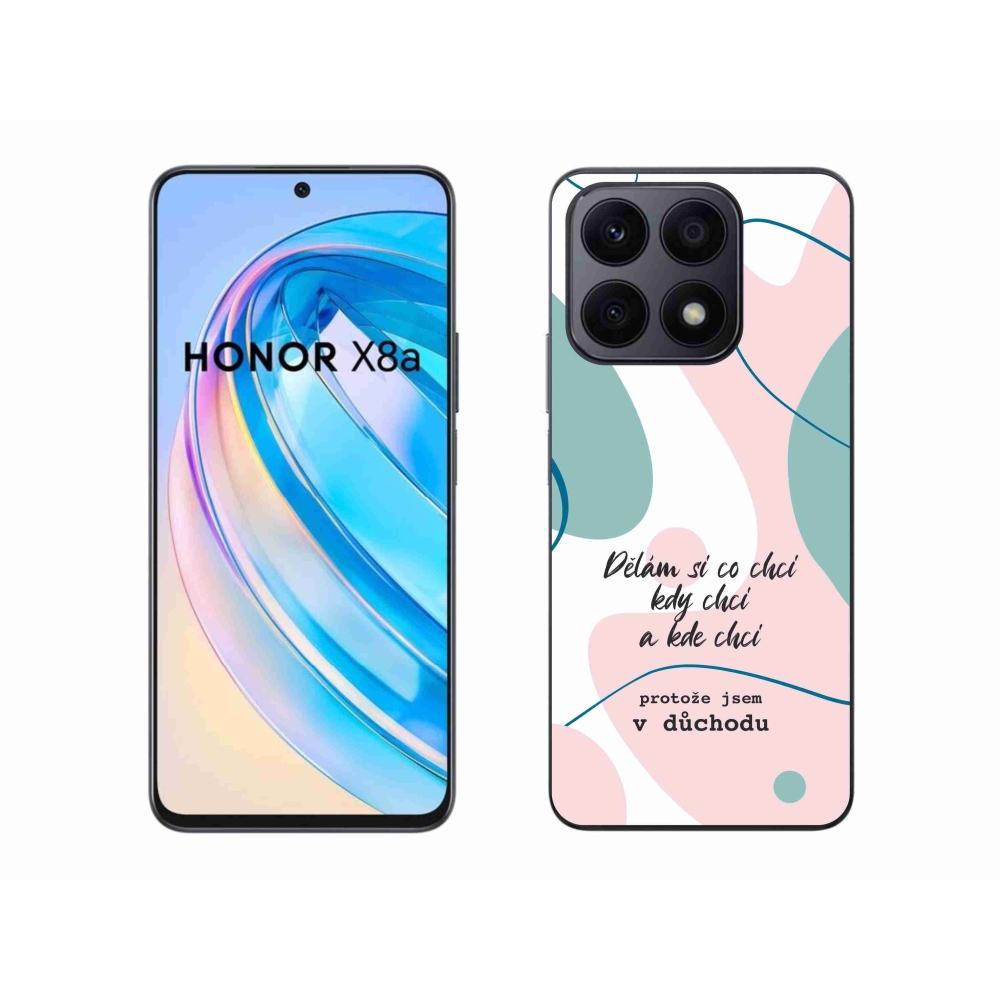 Gelový kryt mmCase na Honor X8a - vtipný text 10 bílé pozadí
