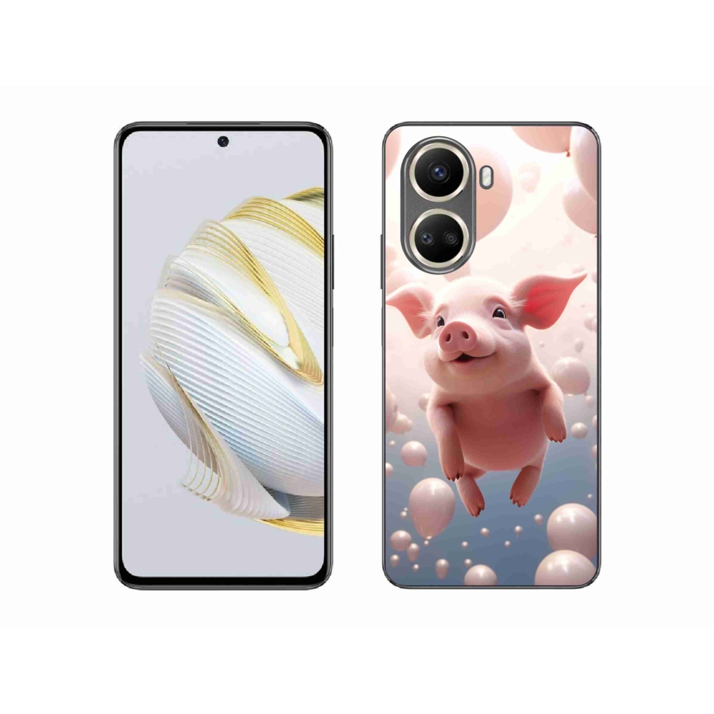 Gelový kryt mmCase na Huawei Nova 10 SE - prasátko s balónky