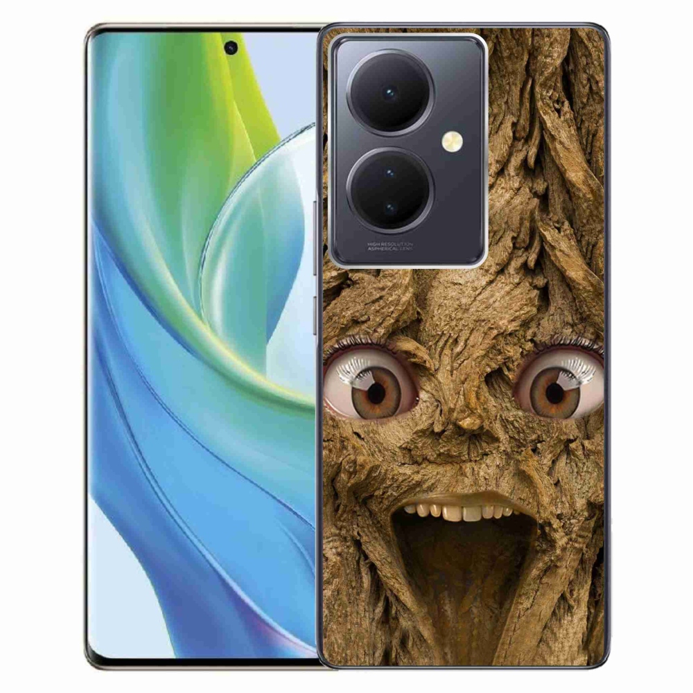 Gelový kryt mmCase na Vivo V29 Lite 5G - veselý strom s očima