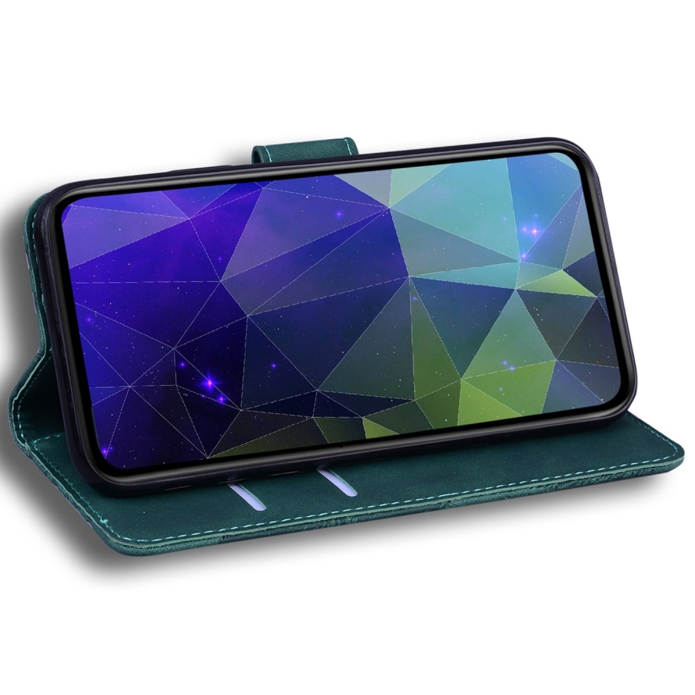 Solid knížkové pouzdro na Realme 12 5G/12x 5G - zelené