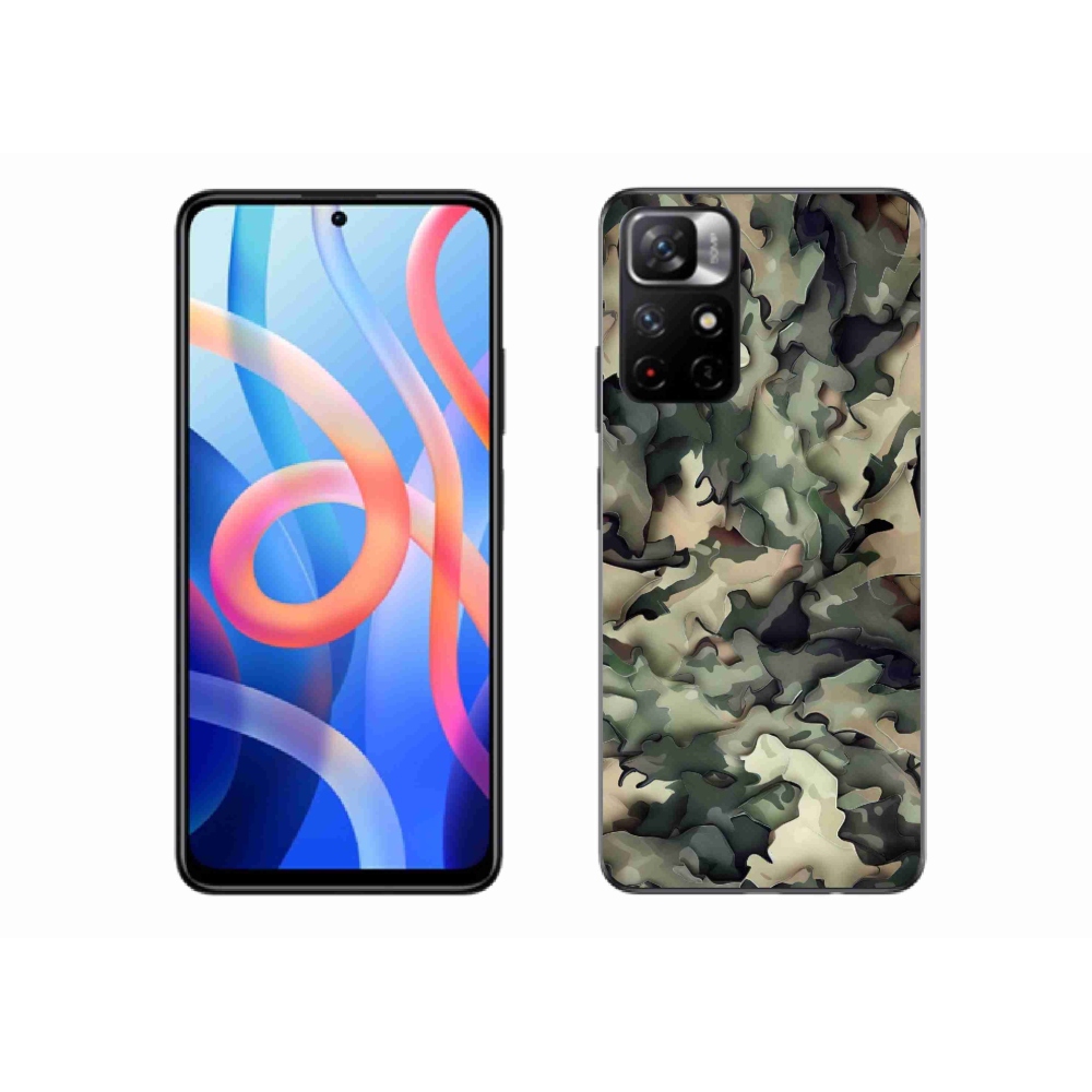 Gelový kryt mmCase na Xiaomi Redmi Note 11S 5G - maskáčový vzor 9