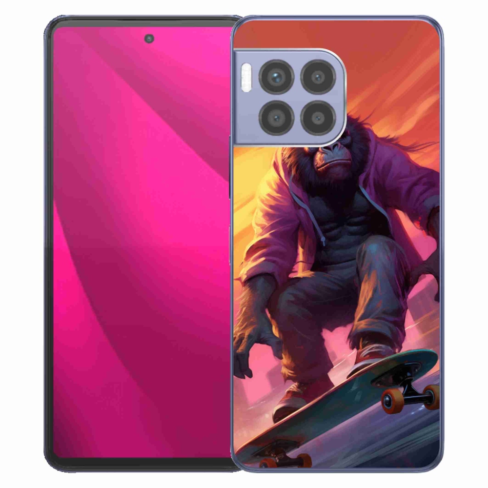 Gelový kryt mmCase na T-Mobile T Phone 2 Pro - gorila na skateboardu