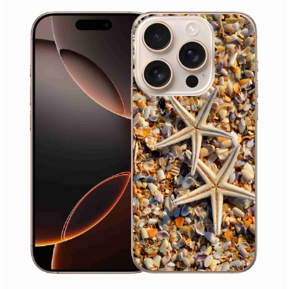 Gelový kryt mmCase na iPhone 16 Pro Max - mořské hvězdice