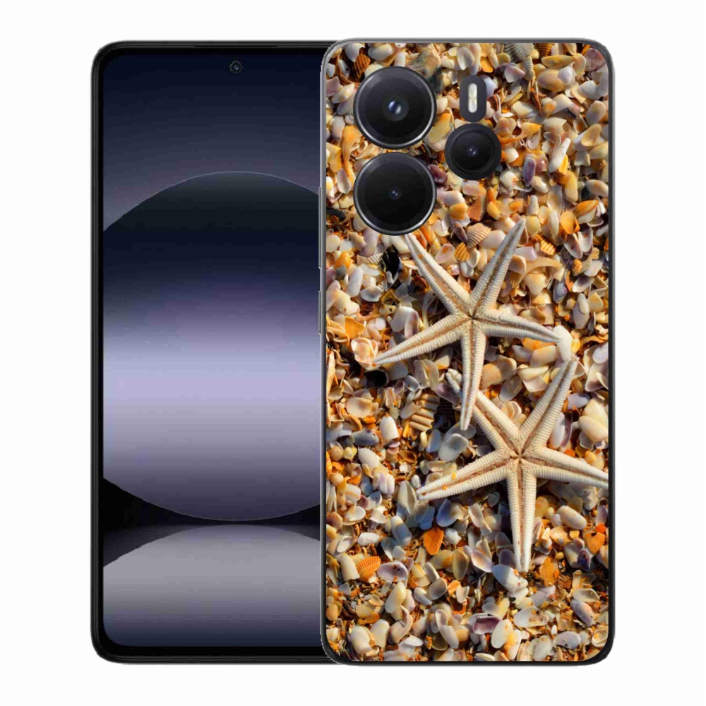Gelový kryt mmCase na Xiaomi Redmi Note 14 - mořské hvězdice