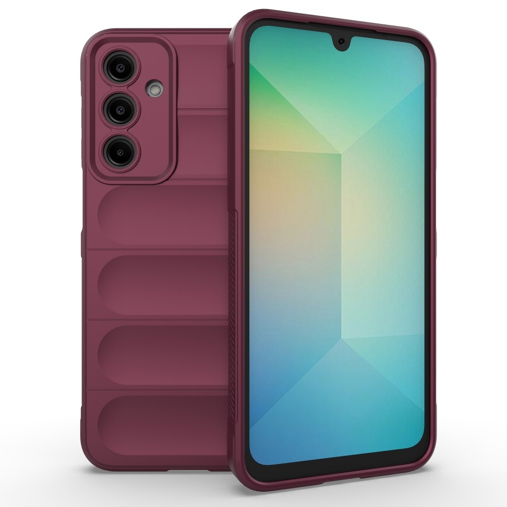 Rugg odolný gelový obal na Samsung Galaxy A16 4G/5G - vínový