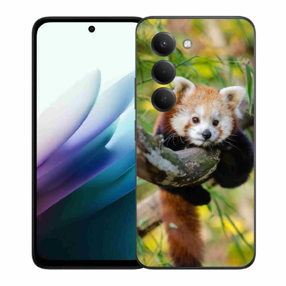 Gelový kryt mmCase na Xiaomi Redmi 15 4G/5G (171mm) - panda červená