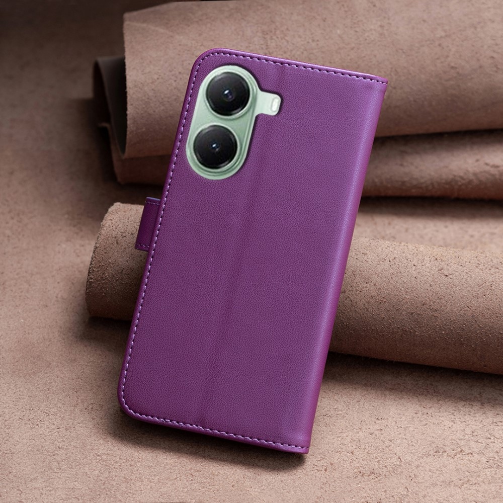 BNF knížkové pouzdro na Xiaomi Poco X7 Pro 5G - tmavěfialové