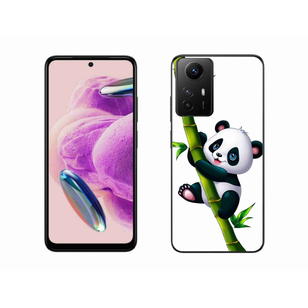 Gelový kryt mmCase na Xiaomi Redmi Note 12S - panda na bambusu