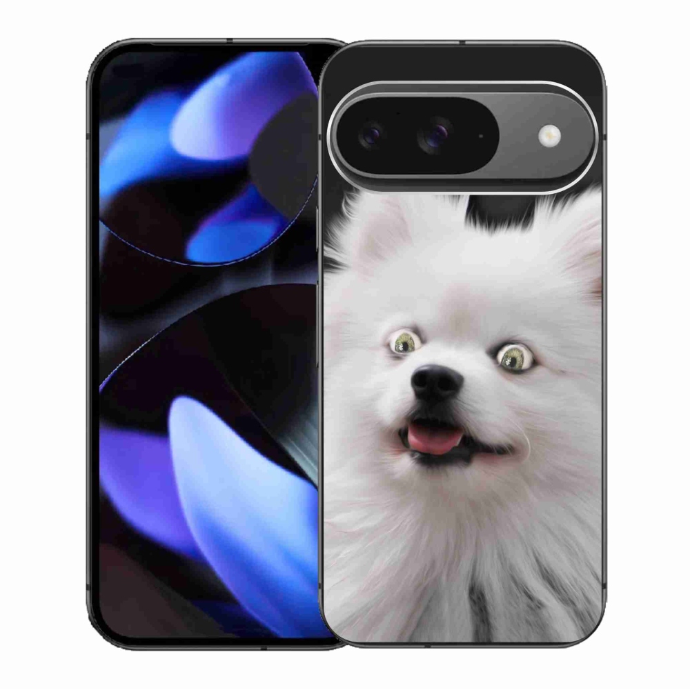 Gelový kryt mmCase na Google Pixel 9/9 Pro - bílý špic