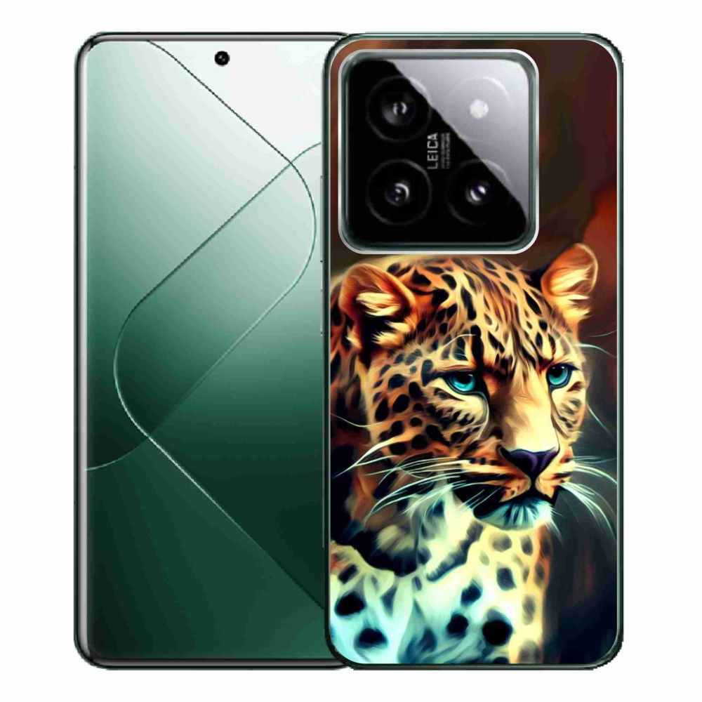 Gelový kryt mmCase na Xiaomi 14 Pro - leopard