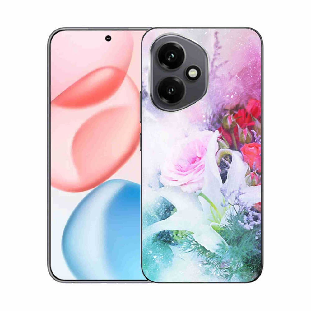 Gelový kryt mmCase na Honor 400 - květiny 4
