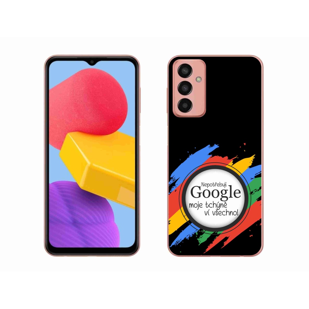 Gelový kryt mmCase na Samsung Galaxy M13 - tchýně ví všechno černé pozadí