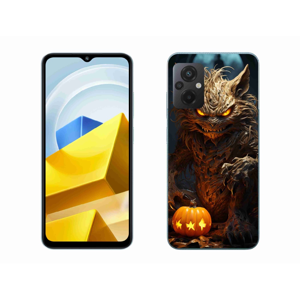 Gelový kryt mmCase na Xiaomi Poco M5 4G - halloweenská příšera