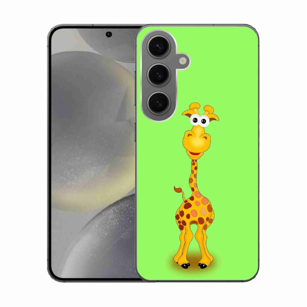 Gelový kryt mmCase na Samsung Galaxy S24 - kreslená žirafa