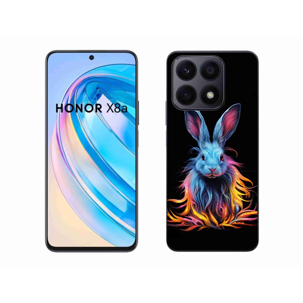Gelový kryt mmCase na Honor X8a - abstraktní zajíc