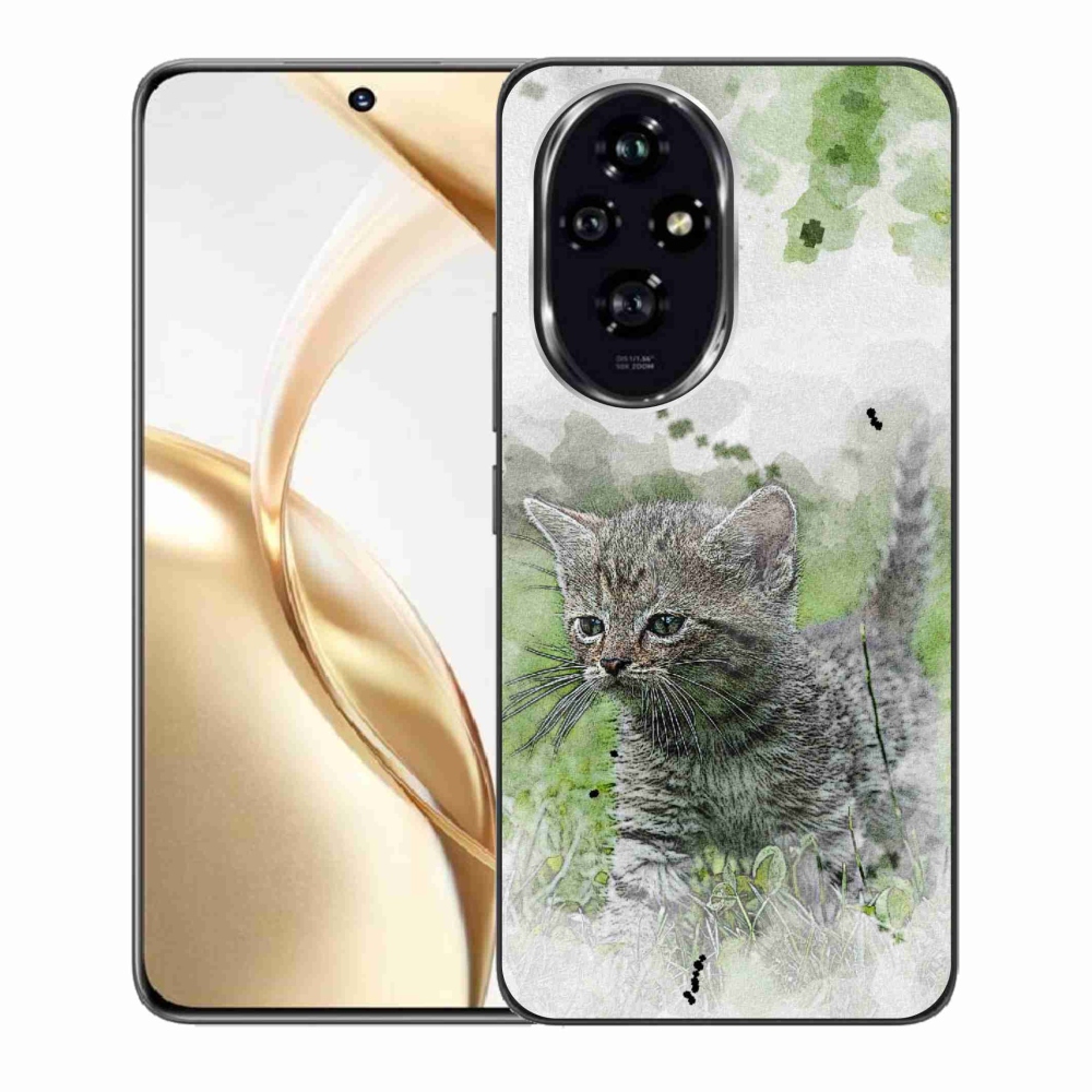 Gelový kryt mmCase na Honor 200 5G - roztomilé kotě 1