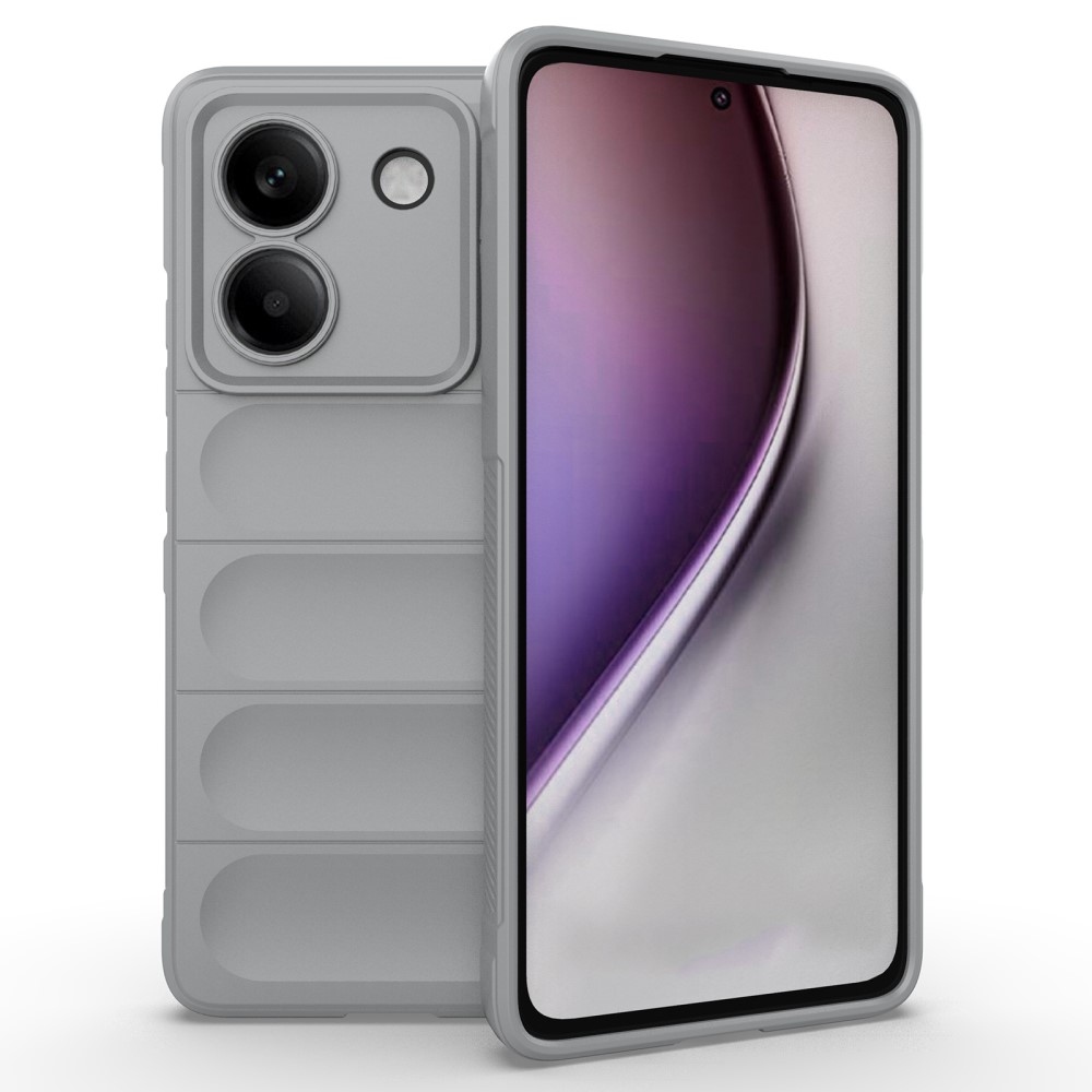 Rugg odolný gelový obal na Xiaomi Poco M7 Pro 5G - světlešedý