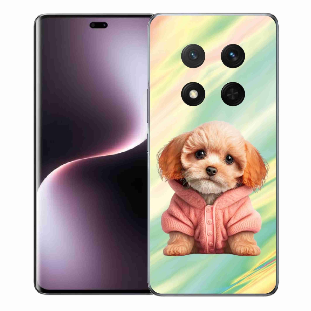 Gelový kryt mmCase na Honor Magic 7 Lite 5G - štěně ve svetru