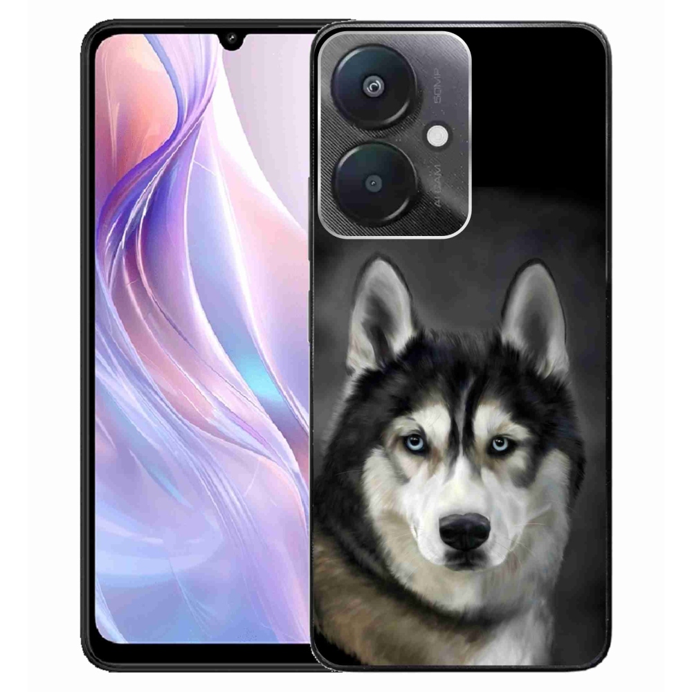 Gelový obal mmCase na Xiaomi Redmi 13C 5G - husky