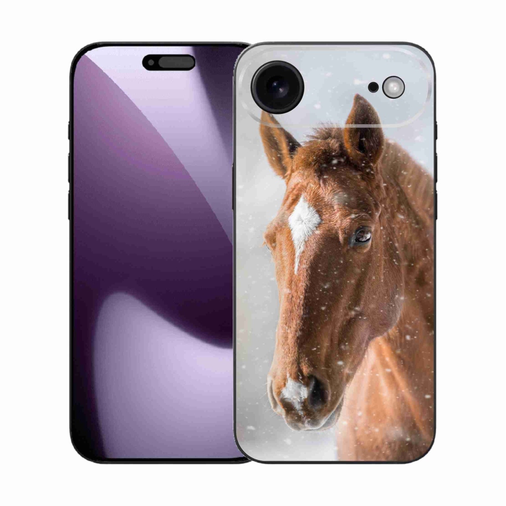 Gelový kryt mmCase na iPhone 17 Air - hnědý kůň 2