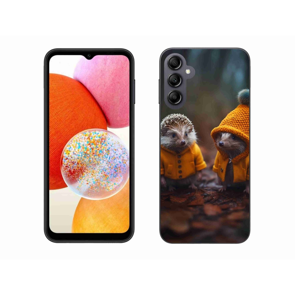 Gelový kryt mmCase na Samsung Galaxy A14 4G/5G - ježci