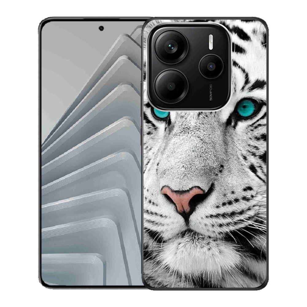 Gelový kryt mmCase na Xiaomi Redmi Note 14 5G - bílý tygr