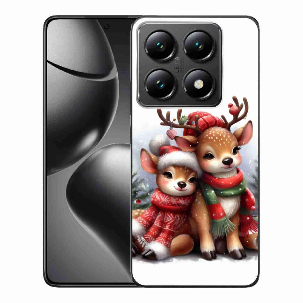 Gelový kryt mmCase na Xiaomi 14T Pro - vánoční sobi