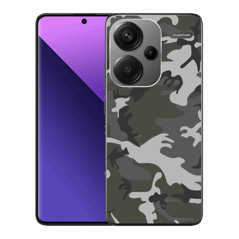 Gelový kryt mmCase na Xiaomi Redmi Note 13 Pro+ 5G - maskáčový vzor