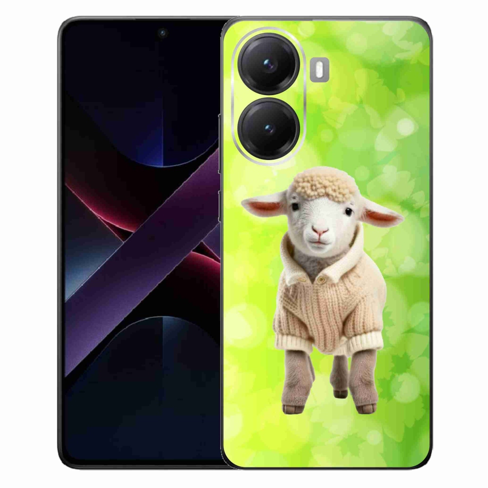 Gelový kryt mmCase na Xiaomi Poco X7 Pro 5G - jehně ve svetru
