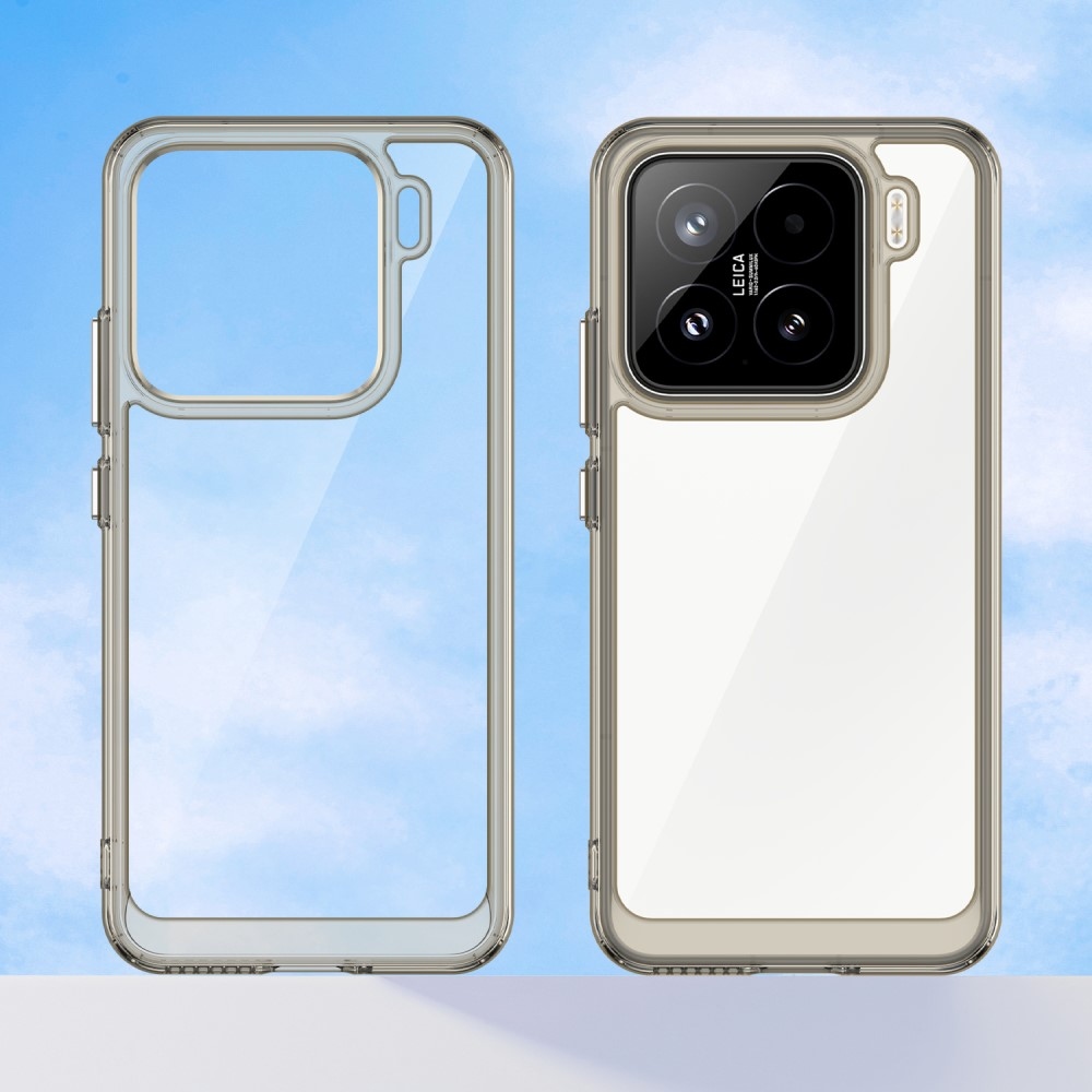 Gelový obal s pevnými zády na Xiaomi 15 - šedý