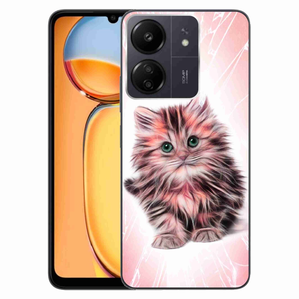 Gelový kryt mmCase na Xiaomi Poco C65/Redmi 13C - roztomilé kotě
