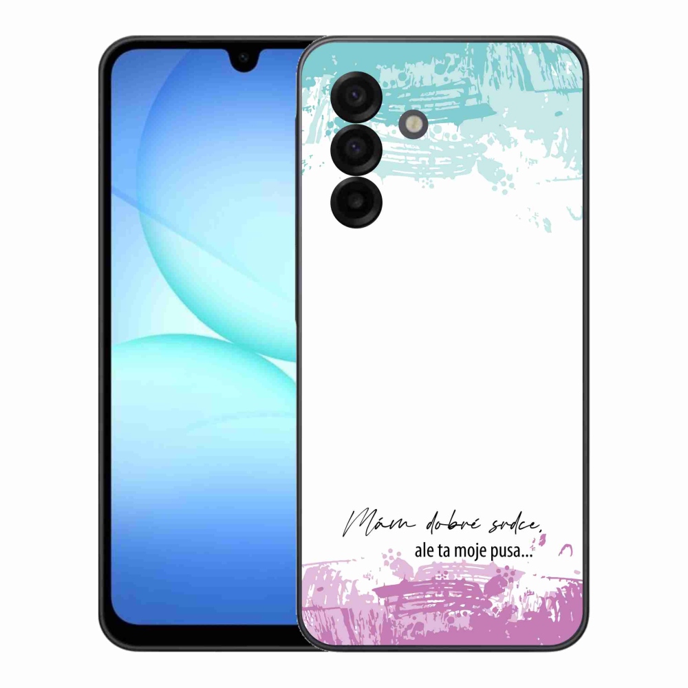 Gelový kryt mmCase na Samsung Galaxy A17 4G/5G - vtipný text 3 bílé pozadí