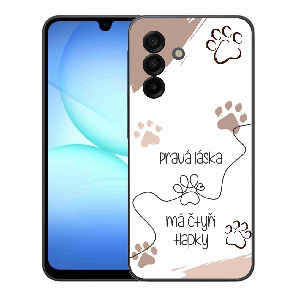 Gelový kryt mmCase na Samsung Galaxy A17 4G/5G - psí motiv 1 bílé pozadí